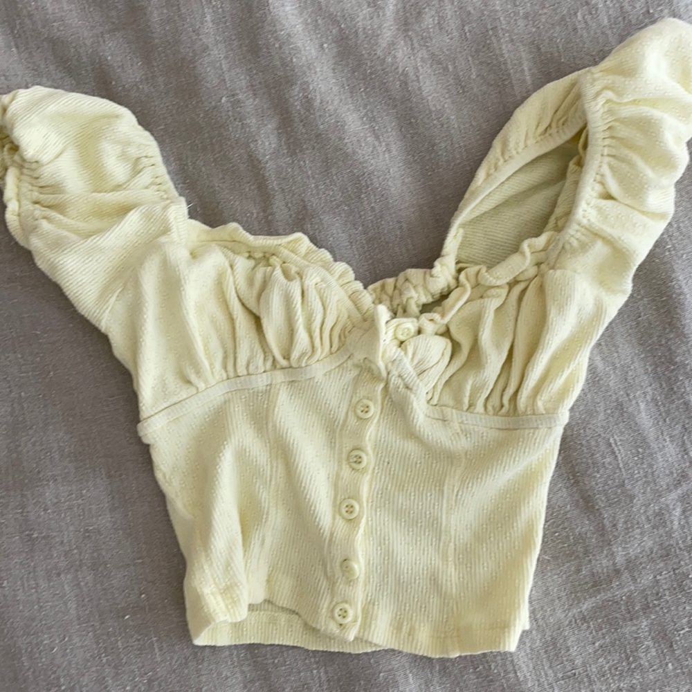 Free People cotton corset top